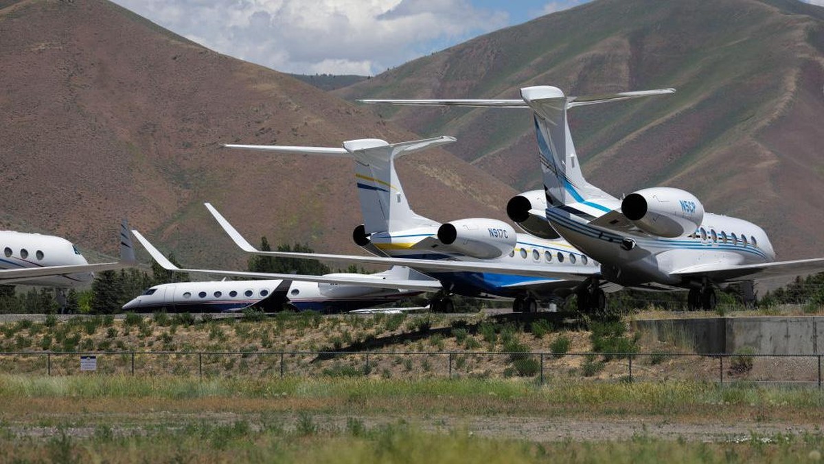 Begini Ramainya Kalau Jet Pribadi Orang Kaya Mendarat