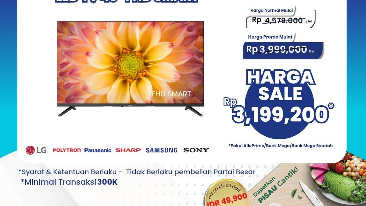 LED TV 43 Inch Impian Bisa Kamu Bawa Pulang Lebih Murah!