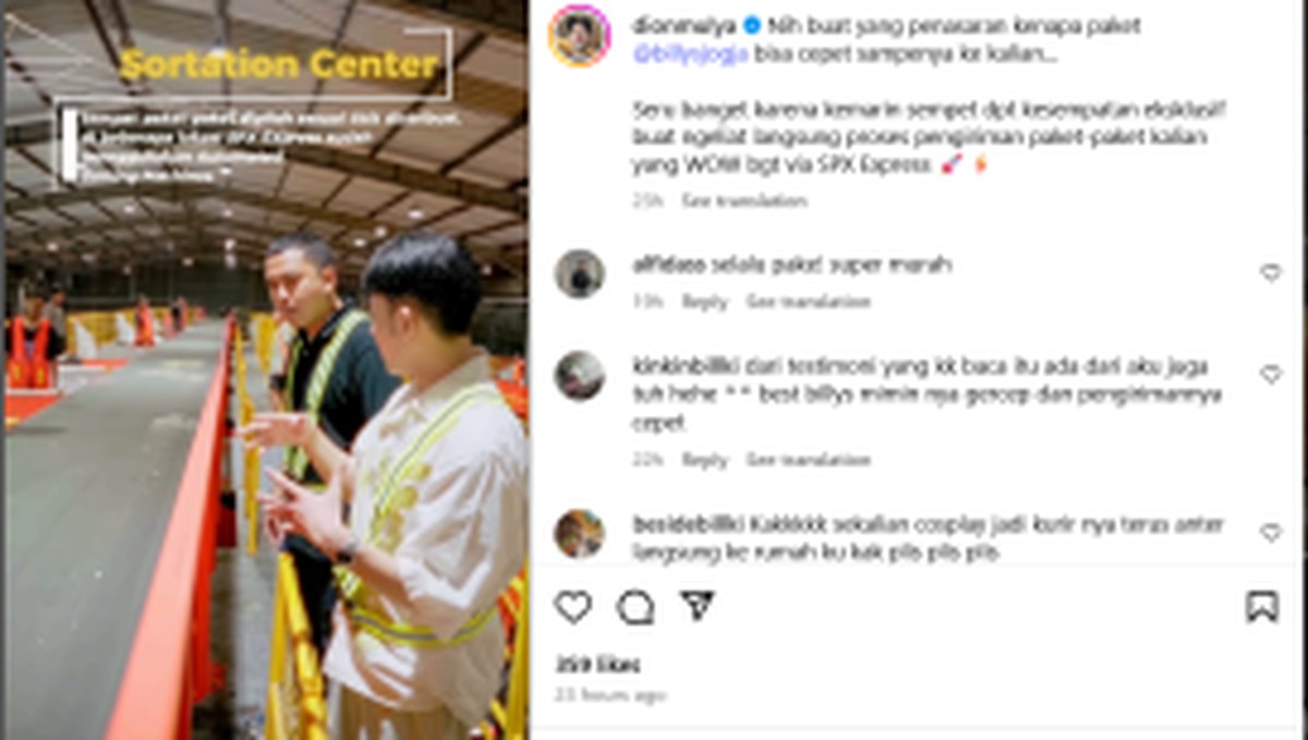 Intip Aktivitas Seru Selebgram Dion Mulya di Gudang Logistik SPX!