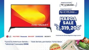 Polytron LED TV 43 Inch Lagi Diskon Gede di Transmart, Sikat Sekarang!