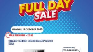 Cuci Bersih Hemat Budget, Mesin Cuci Front Load 7KG Kini Lebih Terjangkau!