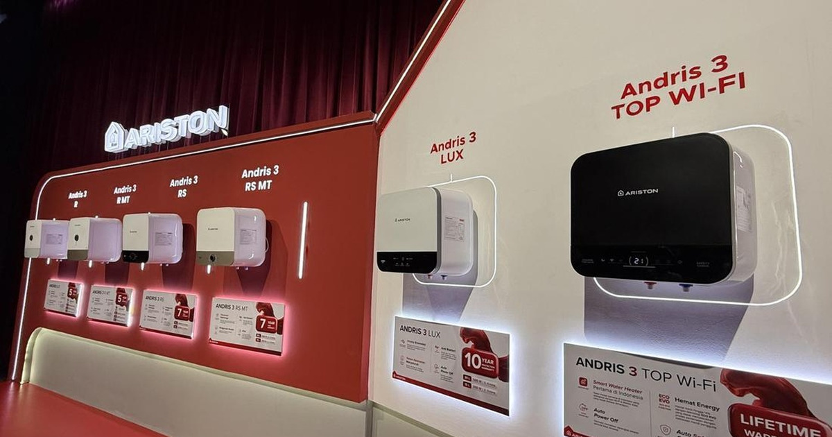 Ariston Andris 3 Pemanas Air Pintar Kontrol HP, Mandi Makin Nyaman