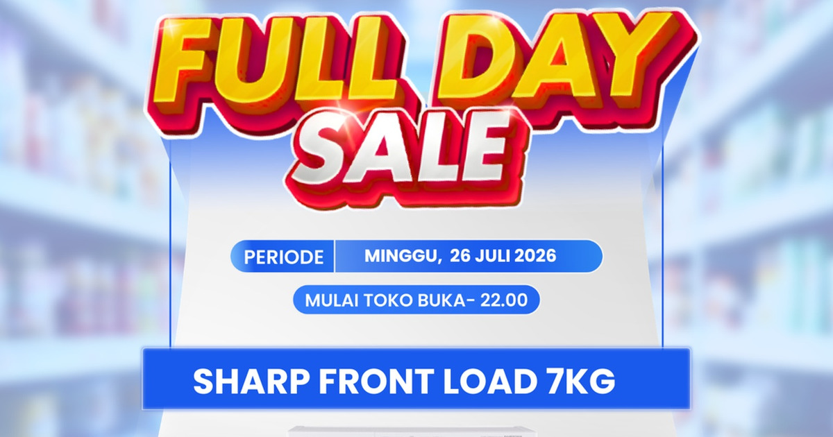 Diskon Gila Sharp Front Load 7 Kg di Transmart Hemat Jutaan