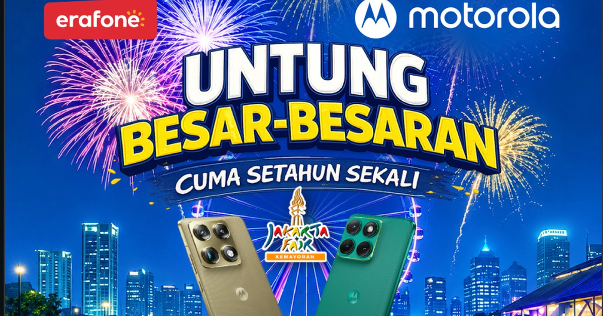 Motorola Guncang Jakarta Fair Diskon HP Unggulan Fantastis