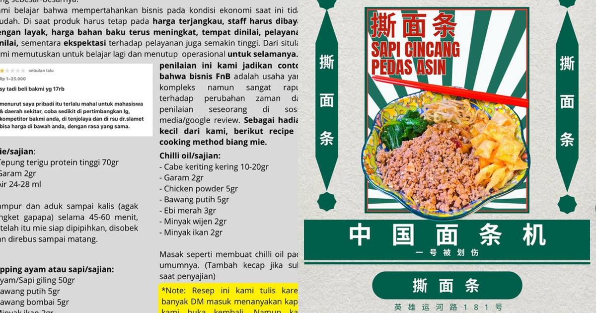 Bisnis Kuliner Rapuh Resep Rahasia Biang Mie Terungkap