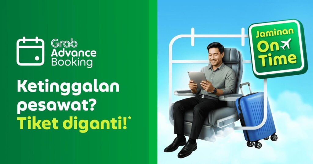 Grab Jamin Terbang Tepat Waktu Klaim Rp3,3 Juta Jika Gagal