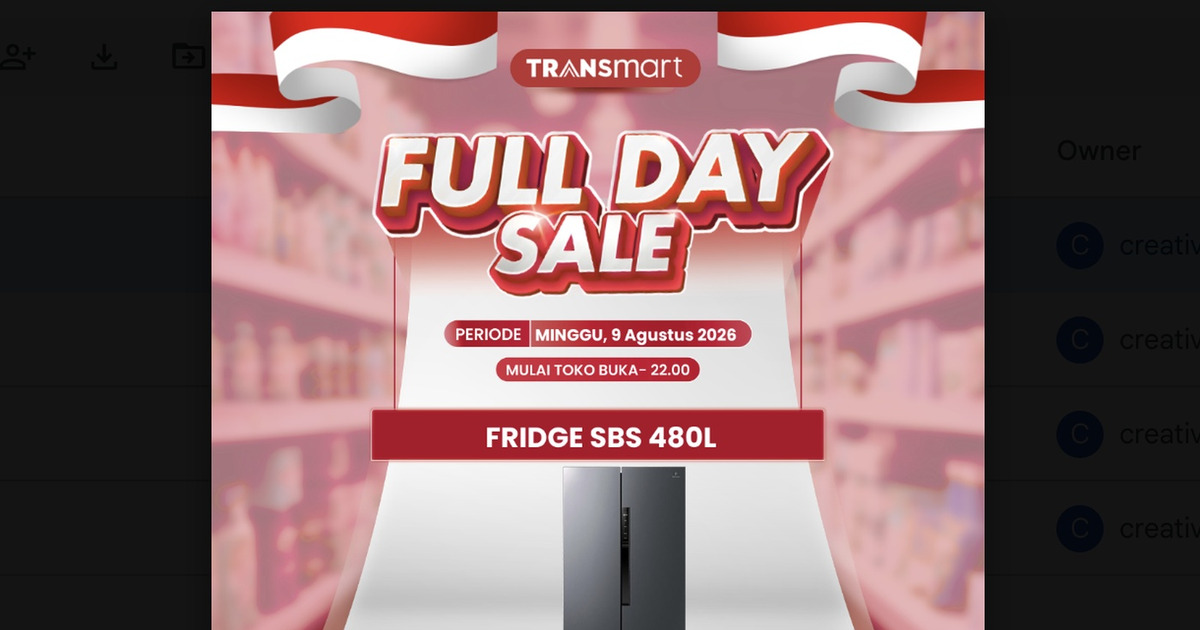 Hemat Jutaan! Kulkas Polytron Side by Side di Transmart Sale