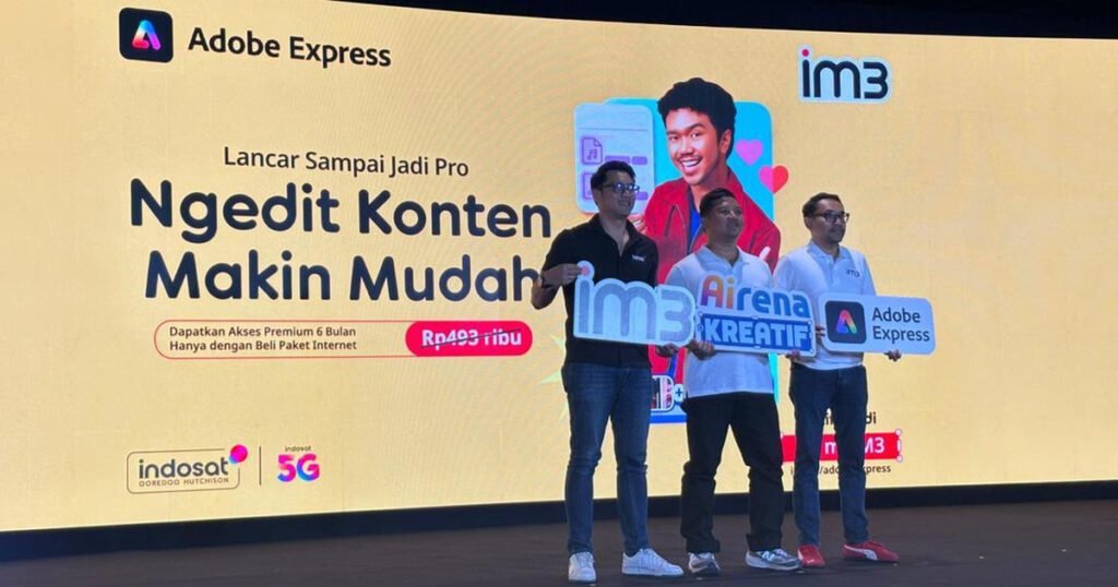 IM3 Beri Akses Gratis Adobe Express Premium, Tingkatkan Skill!