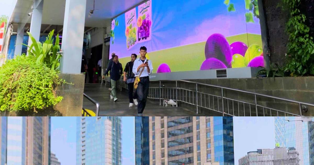 Viral! Videotron Hujan Anggur Jakarta Gemparkan Medsos Warganet