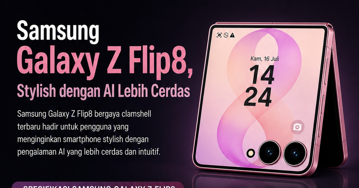 Z Flip8 Unggul Gaya Fitur AI Smart Makin Memukau